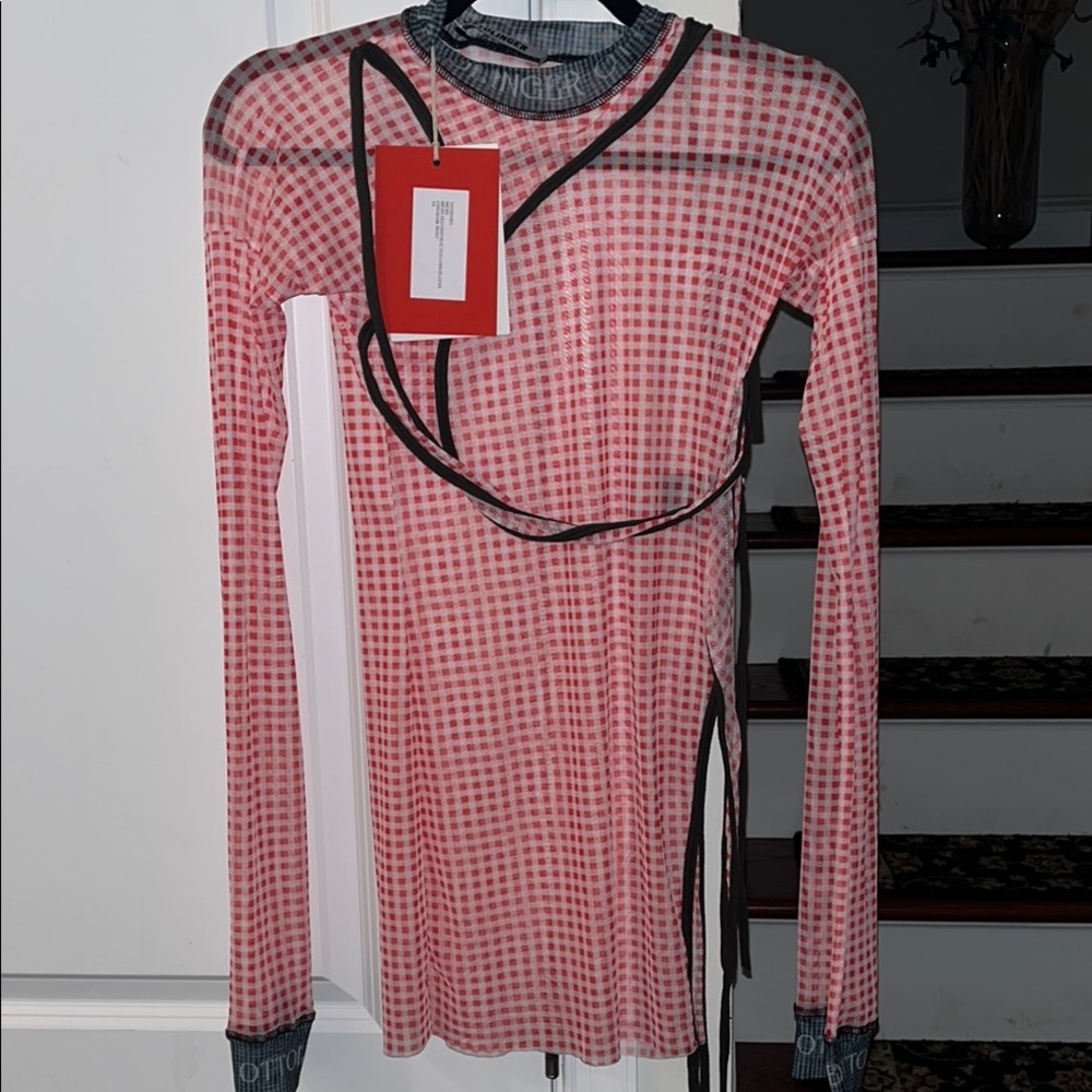 Ottolinger Red Wrap Long Sleeve T shirt